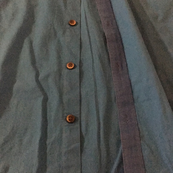 Express Multi Blue Long Sleeve Fitted - Picture 3 of 4